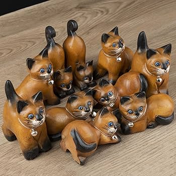 更に値下げしました！激レア　希少　アンティーク　猫　木彫り　オブジェ 71zB+vVm5TL._AC_UF350,